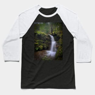 Lake District Waterfall Baseball T-Shirt